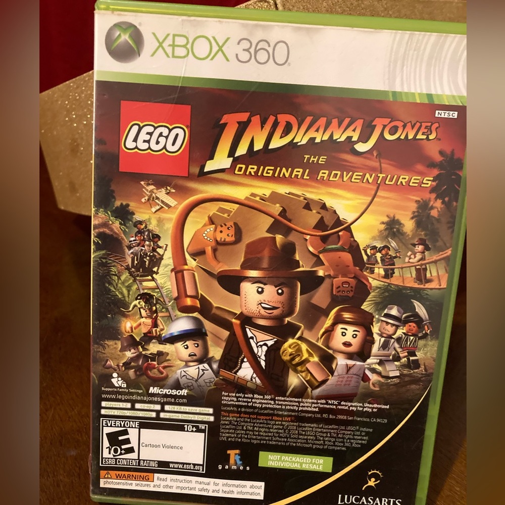 XBOX 360 (2 games ) Lego Indiana Jones The Originial Adventures KUNGFU PANDA